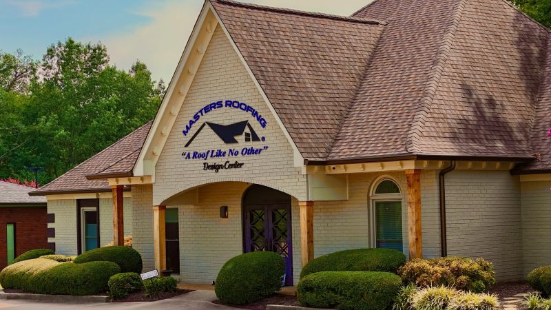 Masters Roofing building showroom.